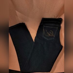 X2 Dark Blue Boot Cut Jeans with Embroidered Back Pocket
